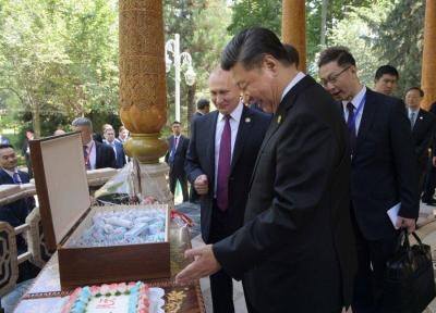 یک جعبه بستنی هدیه پوتین به رئیس جمهور چین به مناسبت تولدش