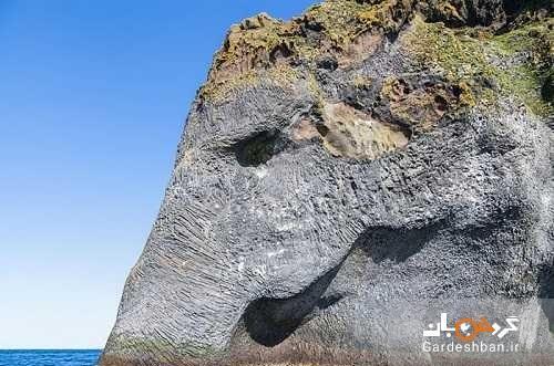 صخره ای شبیه به فیل در جزیره هیمی ایسلند، عکس