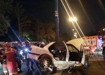 مصدومیت 10 نفر در تصادف زنجیره ای 4 خودرو در اصفهان