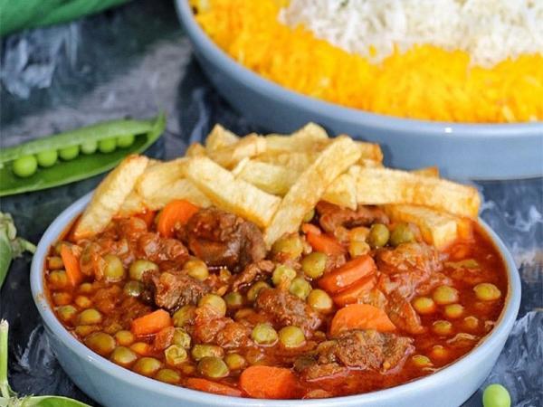 4 مدل طرز تهیه خورشت نخود فرنگی