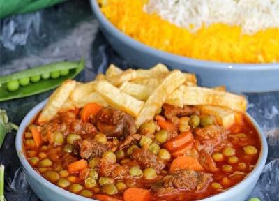 4 مدل طرز تهیه خورشت نخود فرنگی